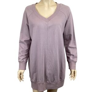 ILLA ILLA Cut-out Cutout‎ back Sweatshirt size small Oversized Mauve long length